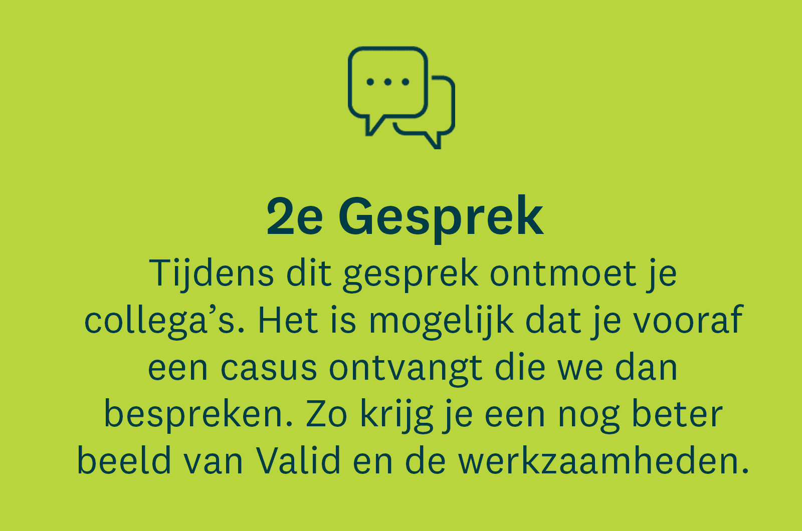 2e gesprek